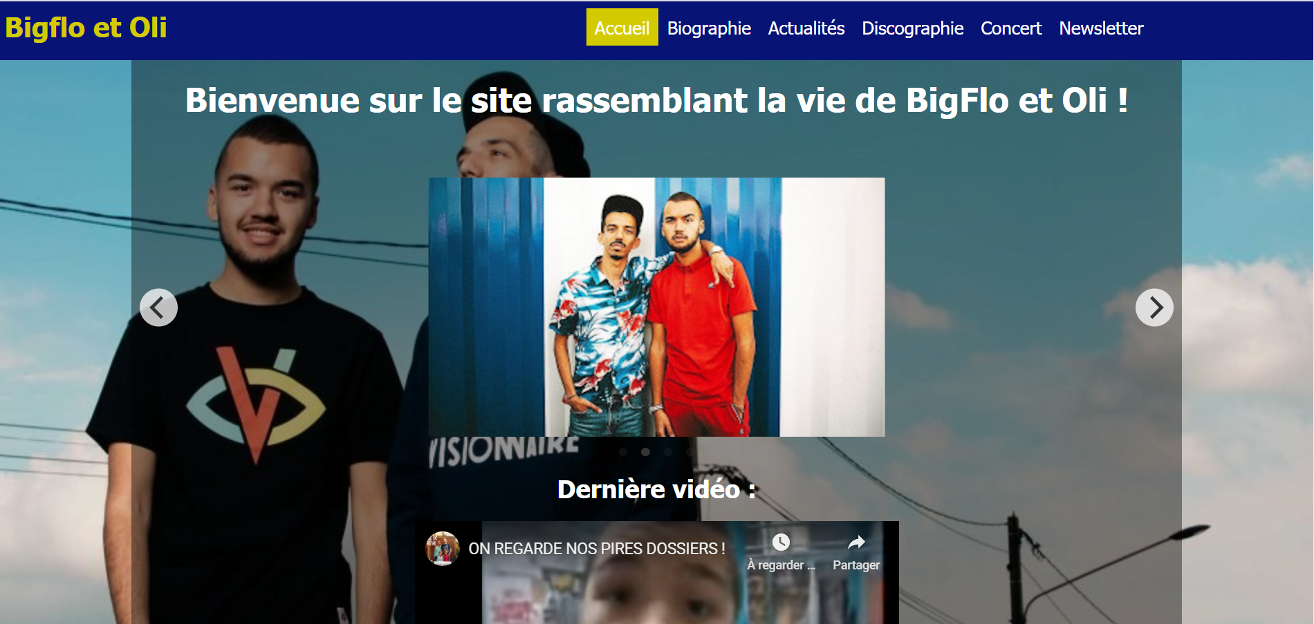 Site BigFlo et Oli